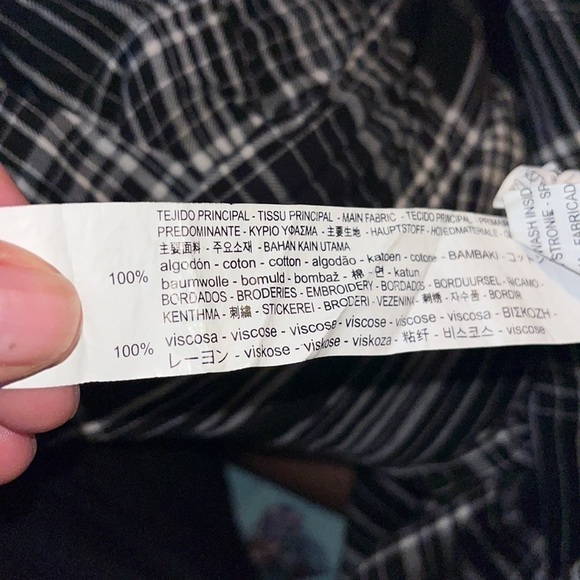 ZARA Rose Embroidered Plaid
Shirt Dress with pockets 
$37 Size: Large Zara - Picture 7 of 7